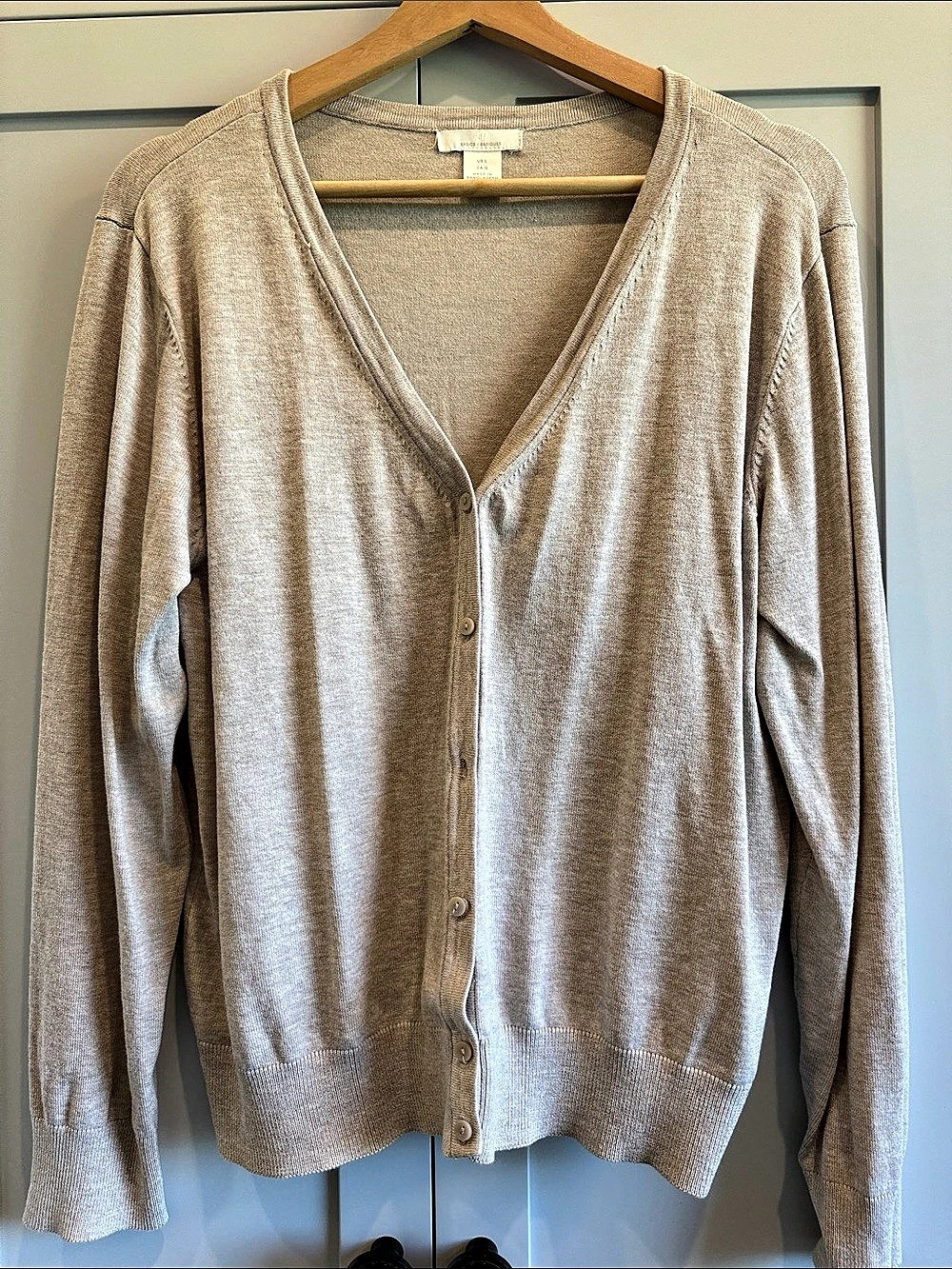 H & M Basics Cardigan Brown Cardigan Size Large